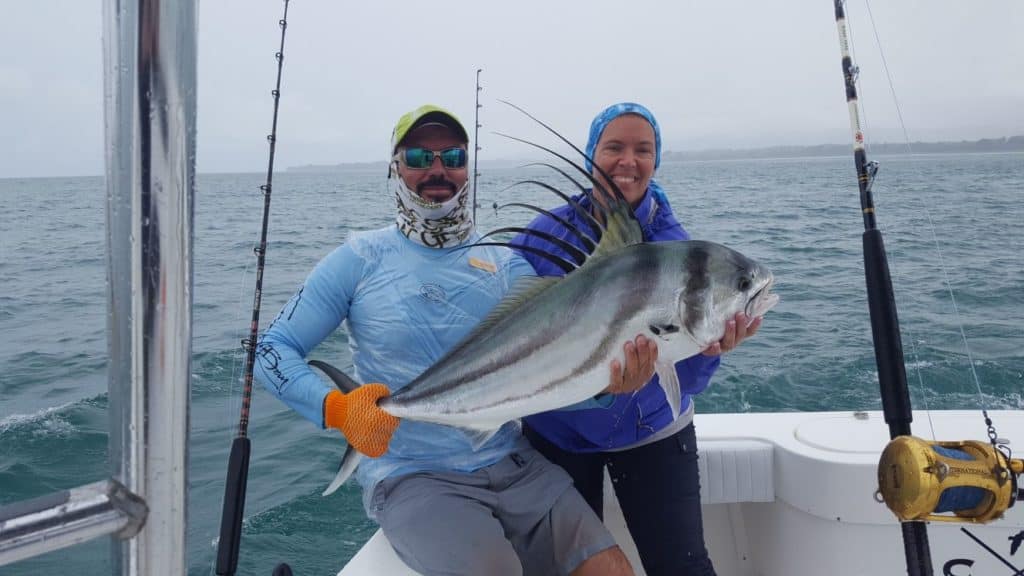 Jenny Howe with a nice roosterfish